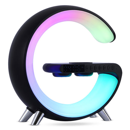 Intelligent G-Shaped LED Lamp with Bluetooth Speaker & Wireless Charger