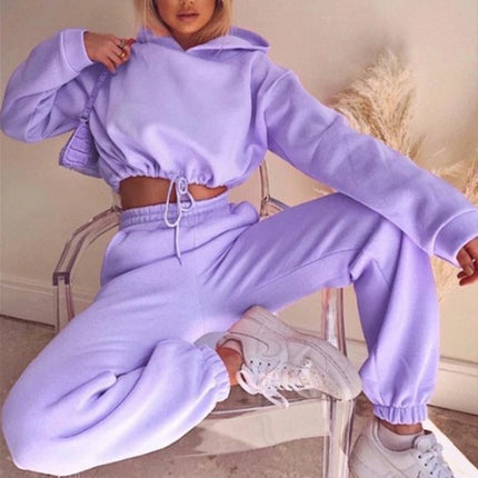 Women's 2 Piece Tracksuit Set – Hooded Sweatsuit Jogger Outfit, Casual Sportswear