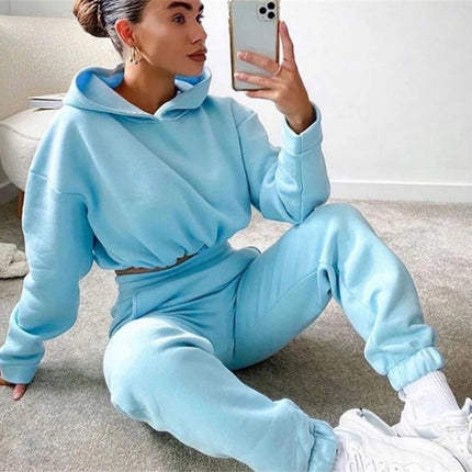 Women's 2 Piece Tracksuit Set – Hooded Sweatsuit Jogger Outfit, Casual Sportswear