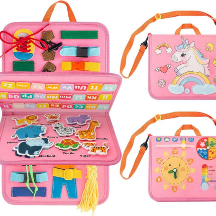 Children's Busy Dressing Buckle Learning Board