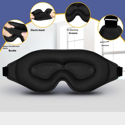 3D Breathable Sleep Eye Mask – No Pressure, Light Blocking